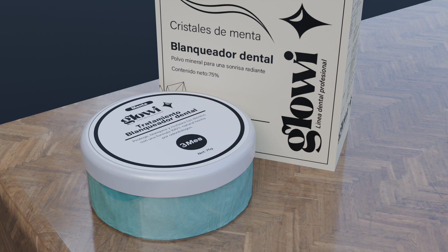 Blanqueador Dental Cristales de menta